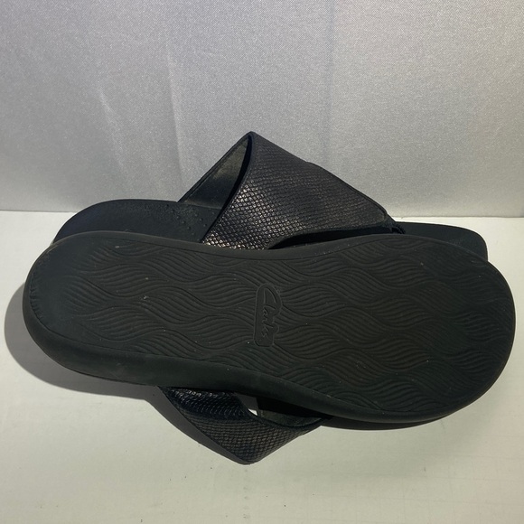 Clarks cloudsteppers brio vibe snake pattern sandals - Picture 5 of 5